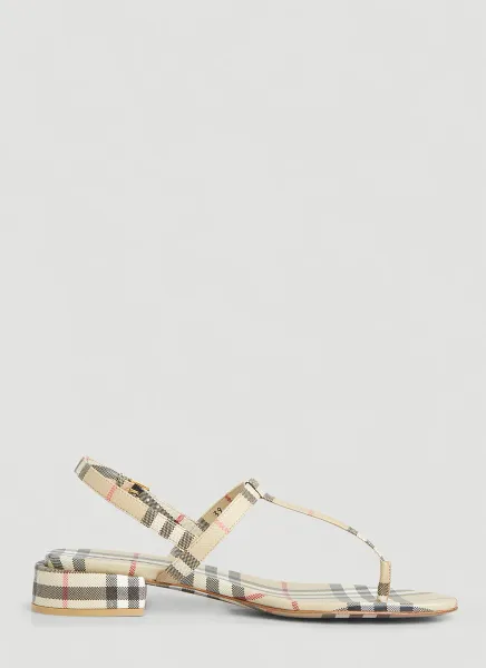 Emily Low Heel Vintage Check Sandals