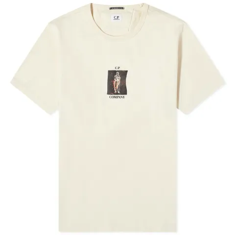 30/2 Mercerized Jersey Twisted Graphic T-Shirt