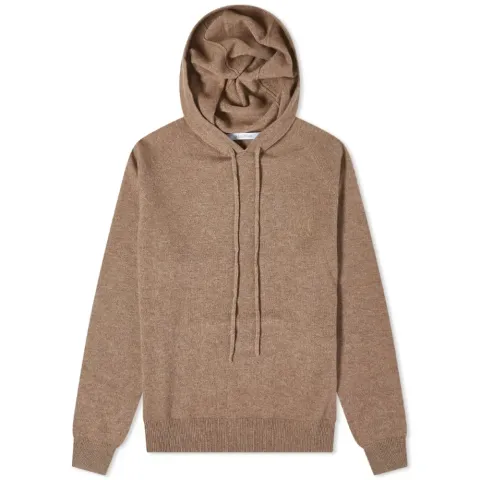Caden Knitted Cashmere Hood Jumper