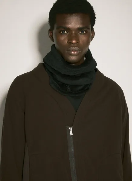 Logo Patch Velvet Scarf