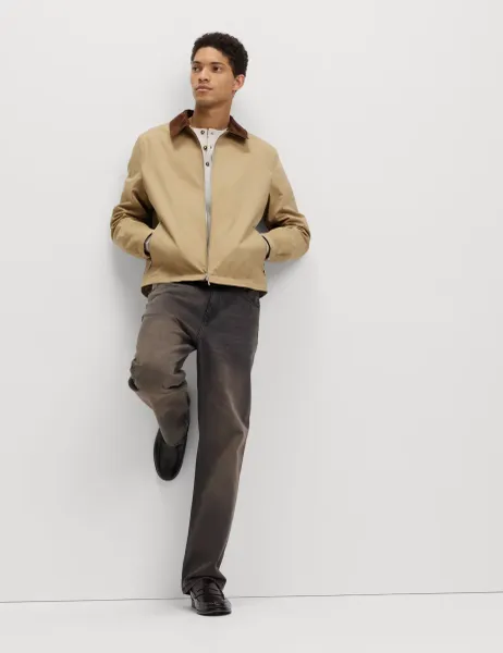 Marks & Spencer Pure Cotton Harrington Jacket Sand