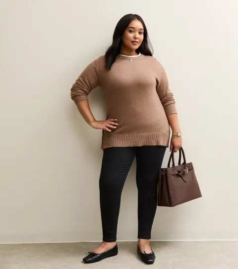New Look Women's Plus Size Black Emilee Jeggings Curves