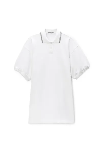 Relaxed Polo Cotton Minidress