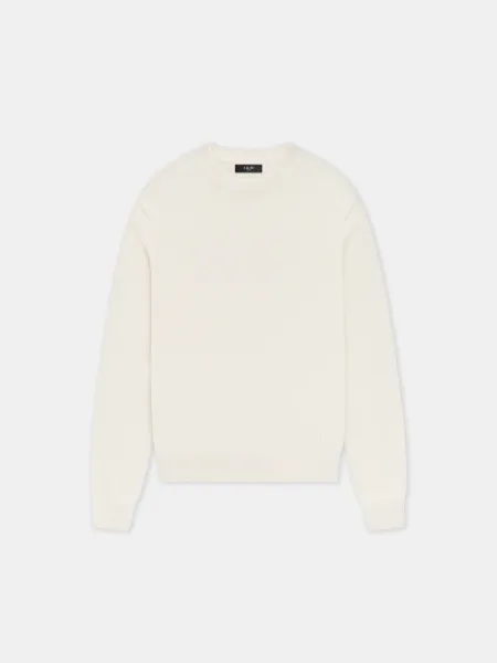 LONG SLEEVE CREW-ALABASTER