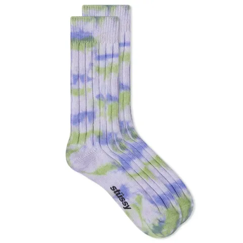 Multi Dyed Rib Socks