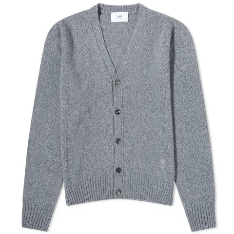 Tonal Heart Cashmere Cardigan