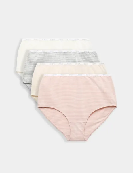 Marks & Spencer 4pk Cotton Rich Full Briefs Ivory