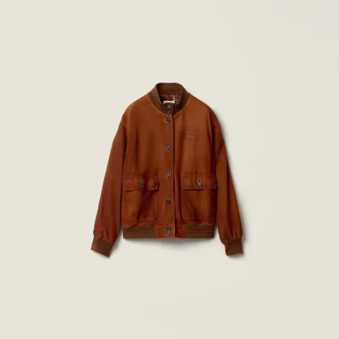 Waxed suede jacket