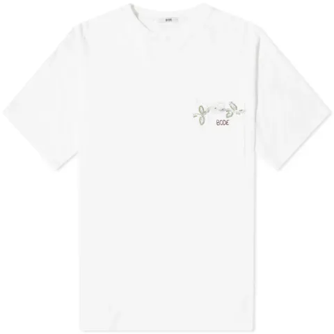 Beaded Vine Pocket T-Shirt