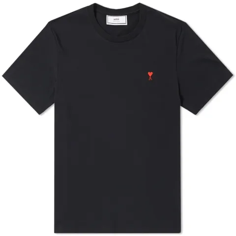 AMI Embroidered Heart Logo Tee