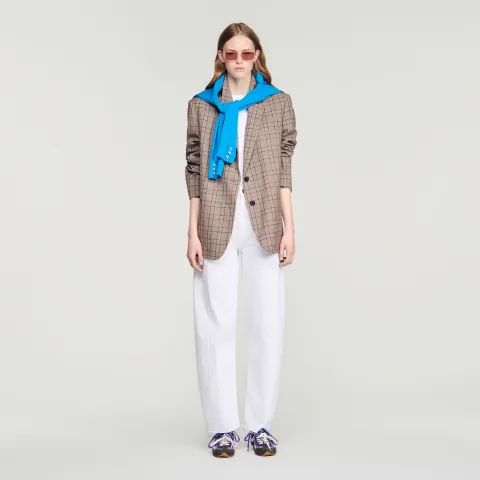 Check suit jacket