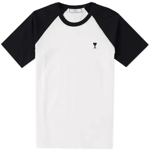 AMI Small Heart Raglan Tee