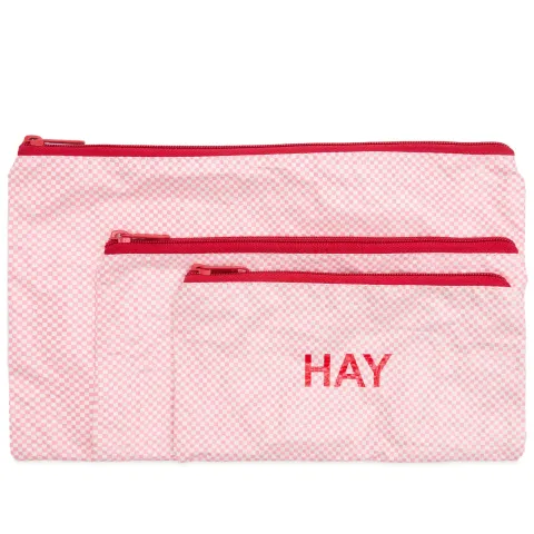 Candy Mono Wash Bag - Flat Set of 3