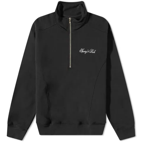 Cursive Logo Quarter Zip Sweat