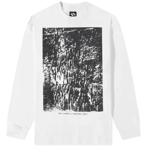 Fish Climbing Up A 7 Foot Wall Long Sleeve