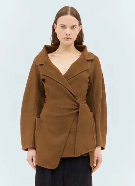 Camelwool Wrap-Over Jacket
