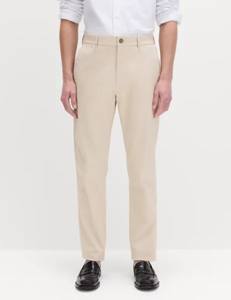 Marks & Spencer Slim Fit Cotton Rich Stretch Chinos Light Buff
