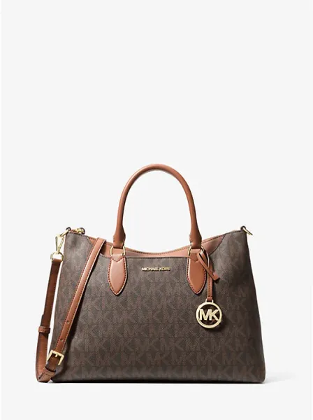 Austen Medium Signature Logo Satchel