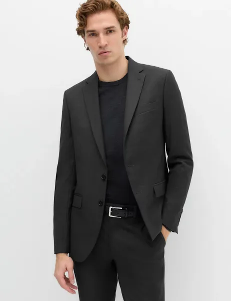 Marks & Spencer Slim Fit Stretch Ultimate Suit Jacket Charcoal