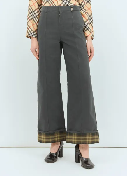 Check Cuffs Pants