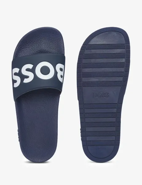 Boss Logo Sliders Navy Mix