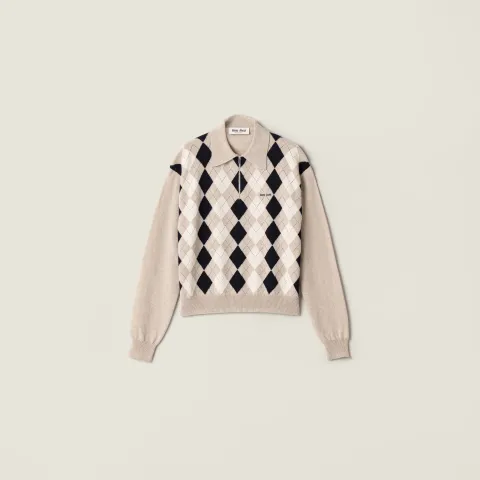 Cashmere polo sweater