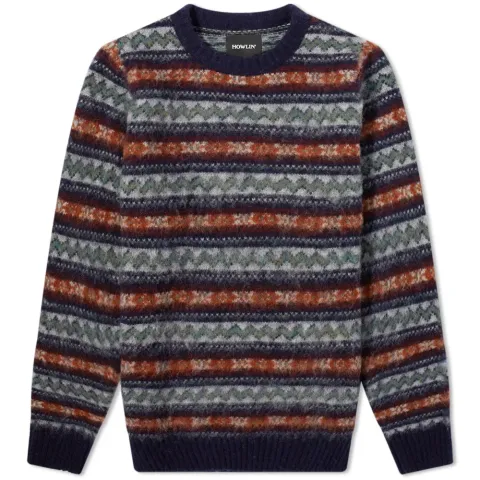 Howlin' A Day In The Wool Fair Isle Crew Knit