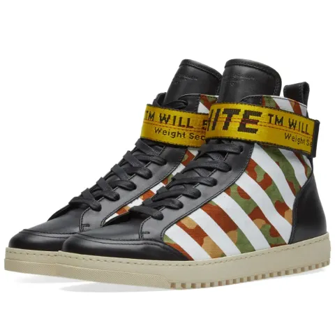 Diagonal Camo Hi Top Sneaker