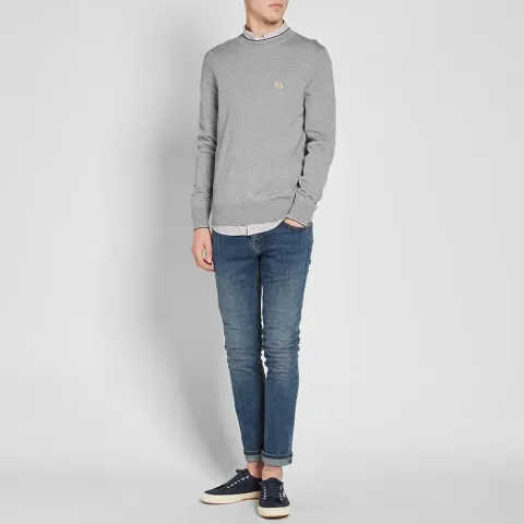 Maison Kitsuné Merino Crew Knit