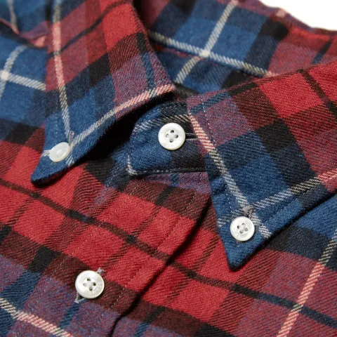 Button Down Twill Check Shirt