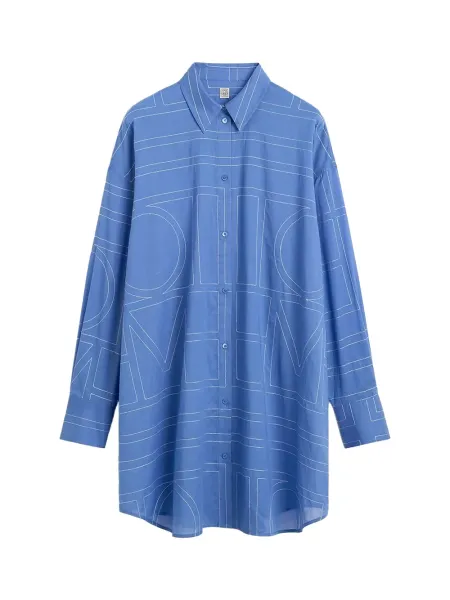 Long Summer Shirt Cobalt