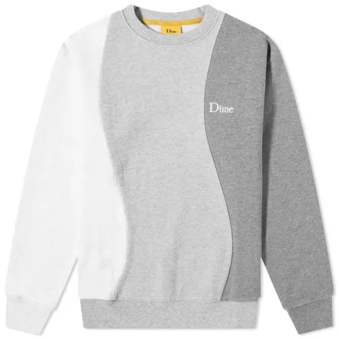 Wavy 3-Tone Crew Sweat
