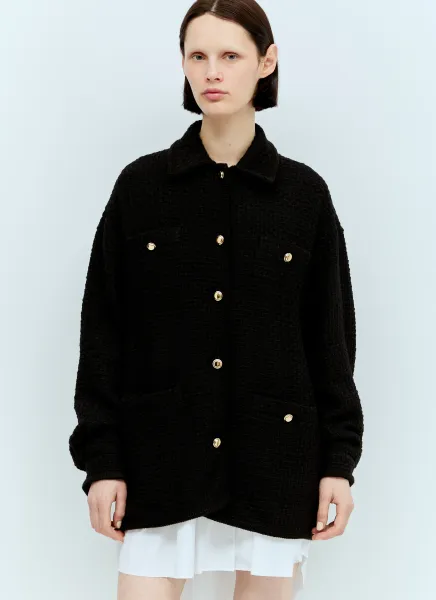 Waffle-Knit Jacket
