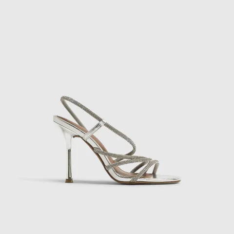 River Island Diamante Stiletto Heeled Sandals