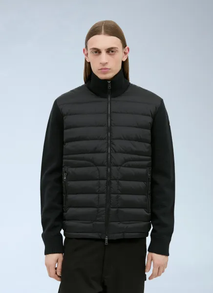 Padded Zip-Up Cardigan