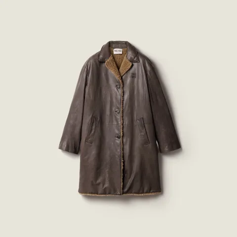 Leather coat