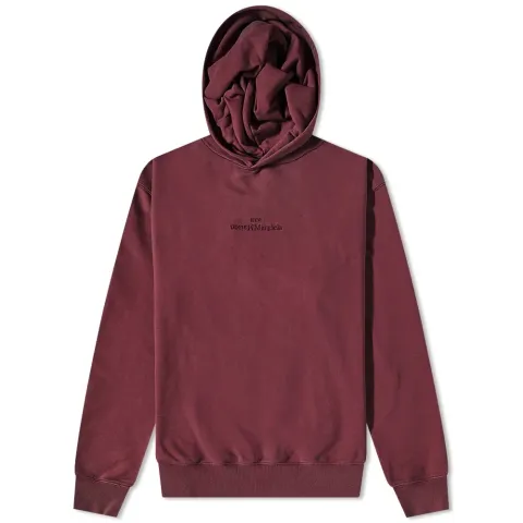 Embroidered Text Logo Hoodie