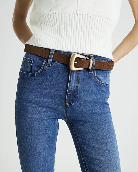 River Island Suede Buckle Belt