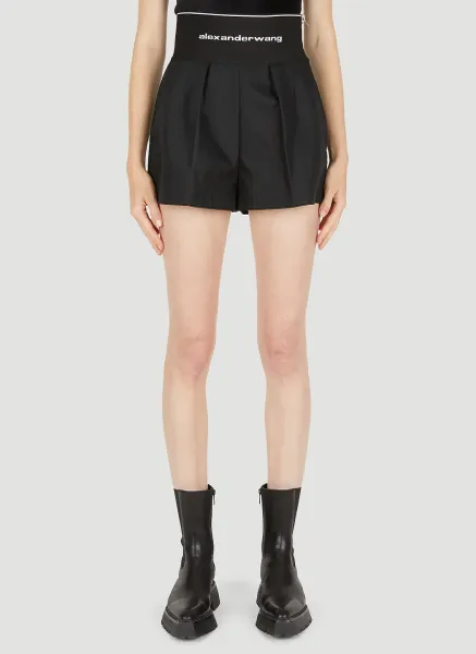 High Waist Pleated Shorts