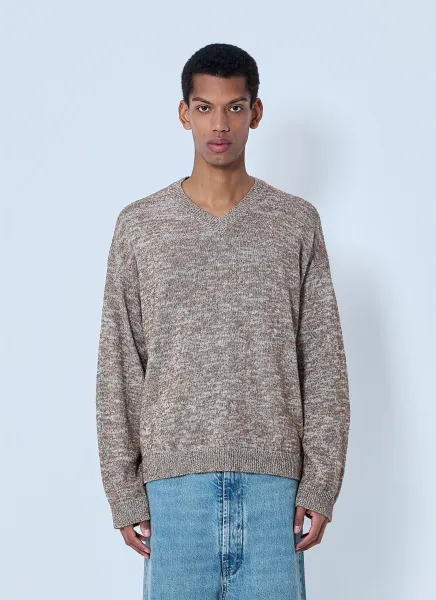 V-neck Knit Sweater