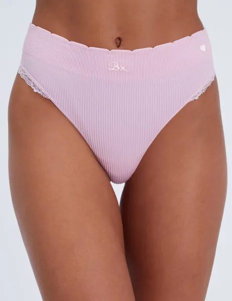 Boux Avenue Seamless Lace Thong