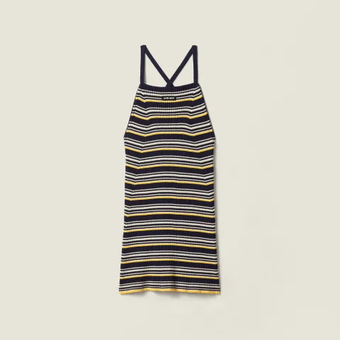 Cotton knit mini dress