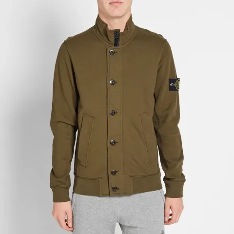 Buttoned Crew Sweat