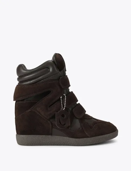 Steve Madden Regular Fit Suede Riptape Trainers Brown