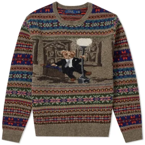 Bear Isle Crew Knit