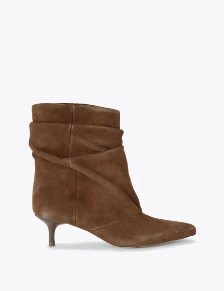 Steve Madden Flux Suede Ankle Boots Brown