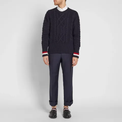 Merino Aran Crew Knit