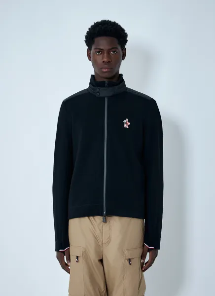 Logo Patch Zip-Up Jacket