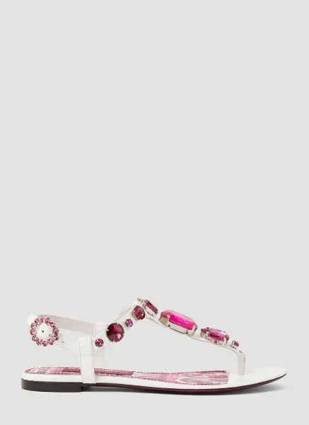 Crystal Embellished Majolica Sandals
