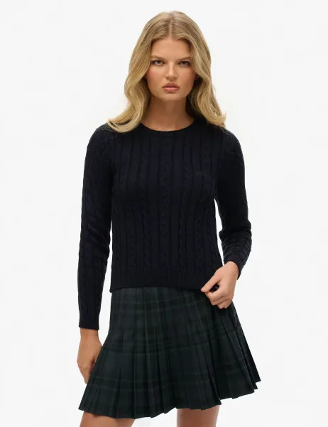 Superdry & Co Cable Knit Crew Neck Jumper